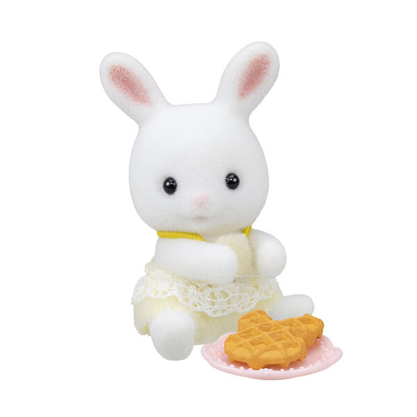 Baby White Rabbit And Rabbit Waffle, Sylvanian Families, Epoch, Trading